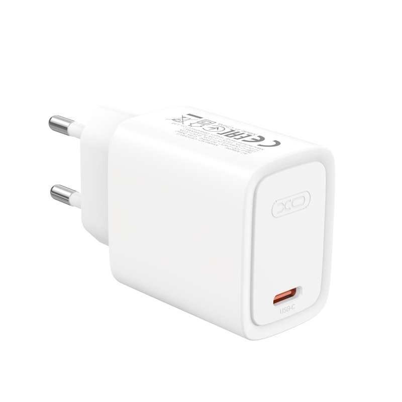 Φορτιστής δικτύου XO Design CE53, 30W, 3A, 1 x USB-C, Λευκός