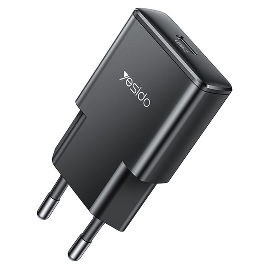 Φορτιστής Δικτύου Yesido YC74, 30W, 3A, 1 x USB-C, Μαύρο