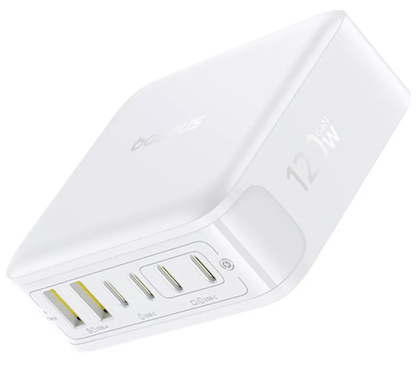 Φορτιστής Σταθμός Baseus EnerFill FH21, 120W, 2 x USB-A - 4 x USB-C, Λευκός E0120T01
