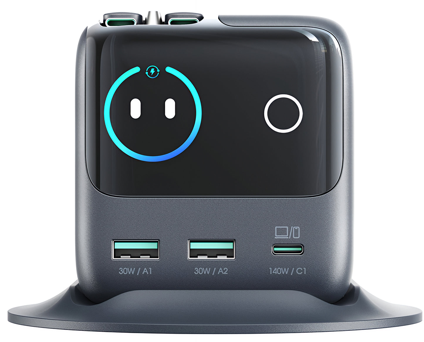 Φορτιστής Σταθμός με Καλώδιο USB-C Joyroom Podix JR-TRD01, 140W, 1 x USB-C - 2 x USB-A, Γκρι