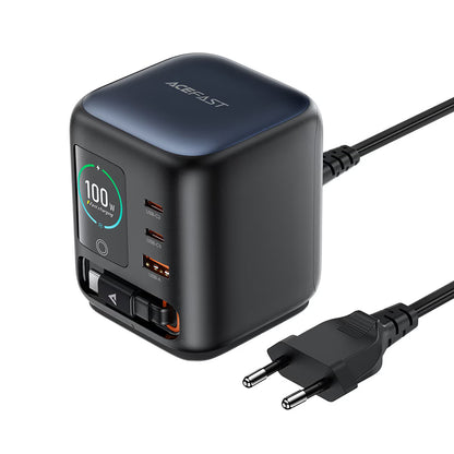 Φορτιστής Σταθμός με Καλώδιο USB-C Acefast Z10, 100W, 1 x USB-A - 2 x USB-C, Μαύρο