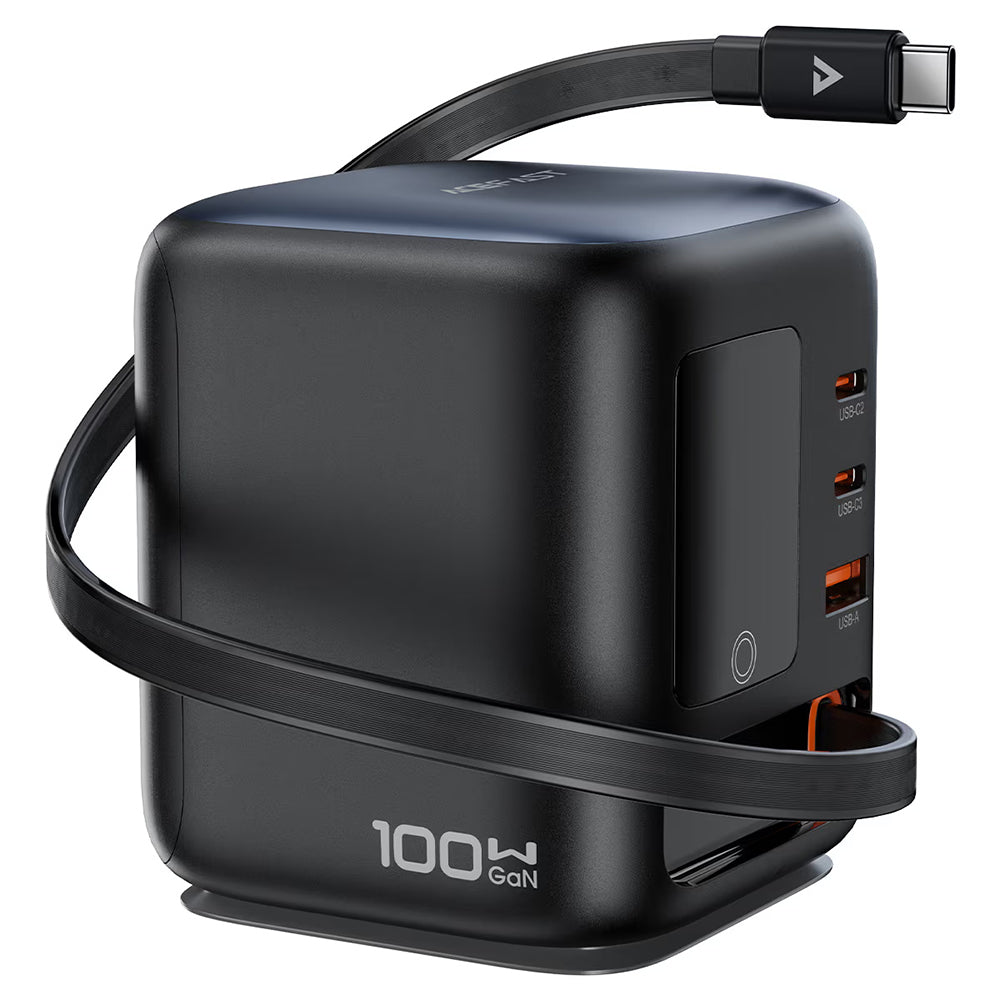 Φορτιστής Σταθμός με Καλώδιο USB-C Acefast Z10, 100W, 1 x USB-A - 2 x USB-C, Μαύρο