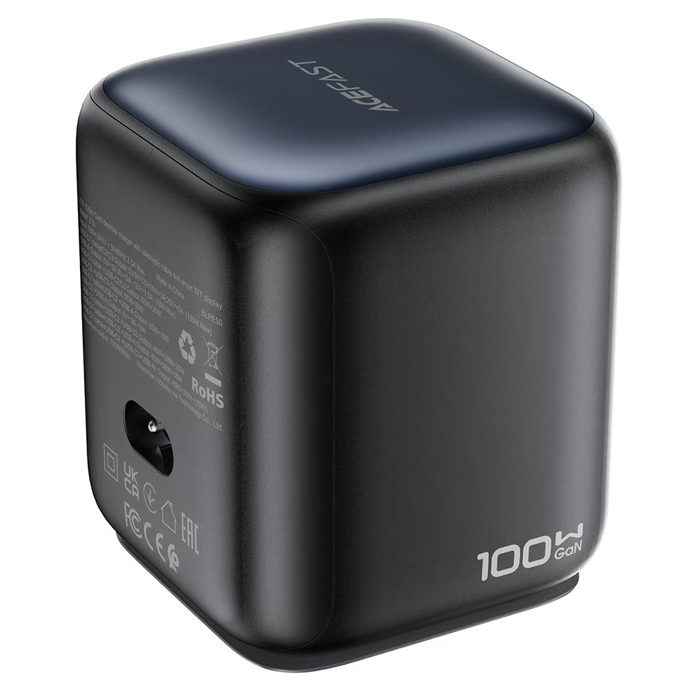 Φορτιστής Σταθμός με Καλώδιο USB-C Acefast Z10, 100W, 1 x USB-A - 2 x USB-C, Μαύρο