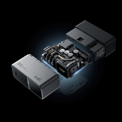 Φορτιστής Σταθμός Cuktech TA3005U, 300W, 1 x DC - 1 x USB-A - 3 x USB-C, Γκρι