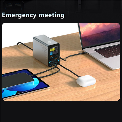 Φορτιστής Σταθμού OEM WLX-G3, 140W, 5A, 2 x USB-A - 4 x USB-C, Γκρι