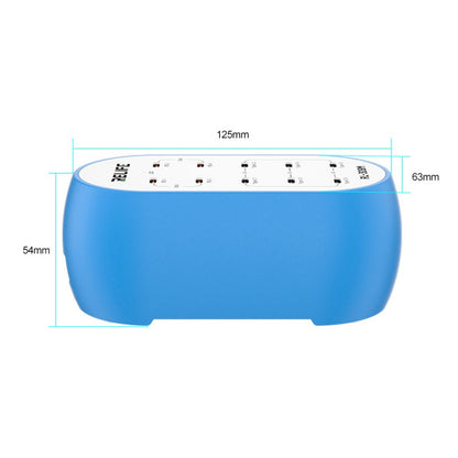 Φορτιστής Σταθμός Relife RL-309M, 72W, 10 x USB-C, Μπλε