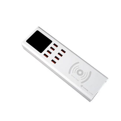 Φορτιστής Σταθμός Sunshine SS-309WD QI, 40W, 2.4A, 8 x USB-A, Λευκό