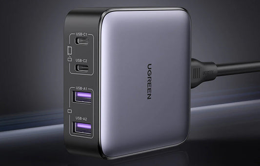 Φορτιστής Σταθμός UGREEN CD327 Nexode, 65W, 3.25A, 2 x USB-A - 2 x USB-C, Μαύρο