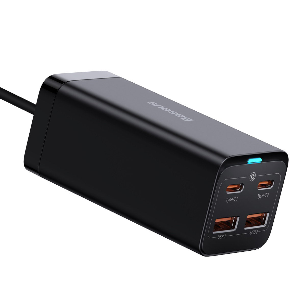 Φορτιστής Σταθμός USB-C Baseus GaN3 Pro, 100W, 5A, 2 x USB-A - 2 x USB-C, Μαύρο, Επανασυσκευασμένο CCGP000101