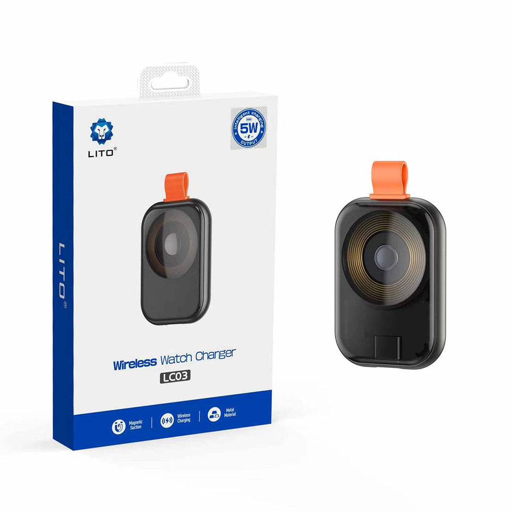 Ασύρματος Φορτιστής Lito LC03 για Apple Watch Series, Μαύρο
