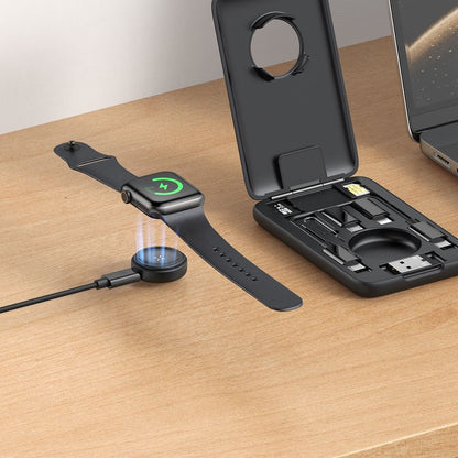 McDodo CH-2440 8in1 Wireless Charger with Organizer for Apple Watch Series, Black
