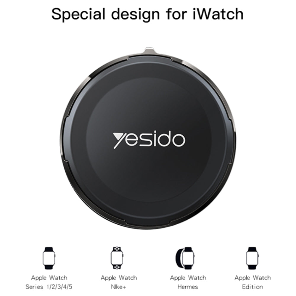 Ασύρματος Φορτιστής Yesido DS18 για Apple Watch Series, Μαύρο