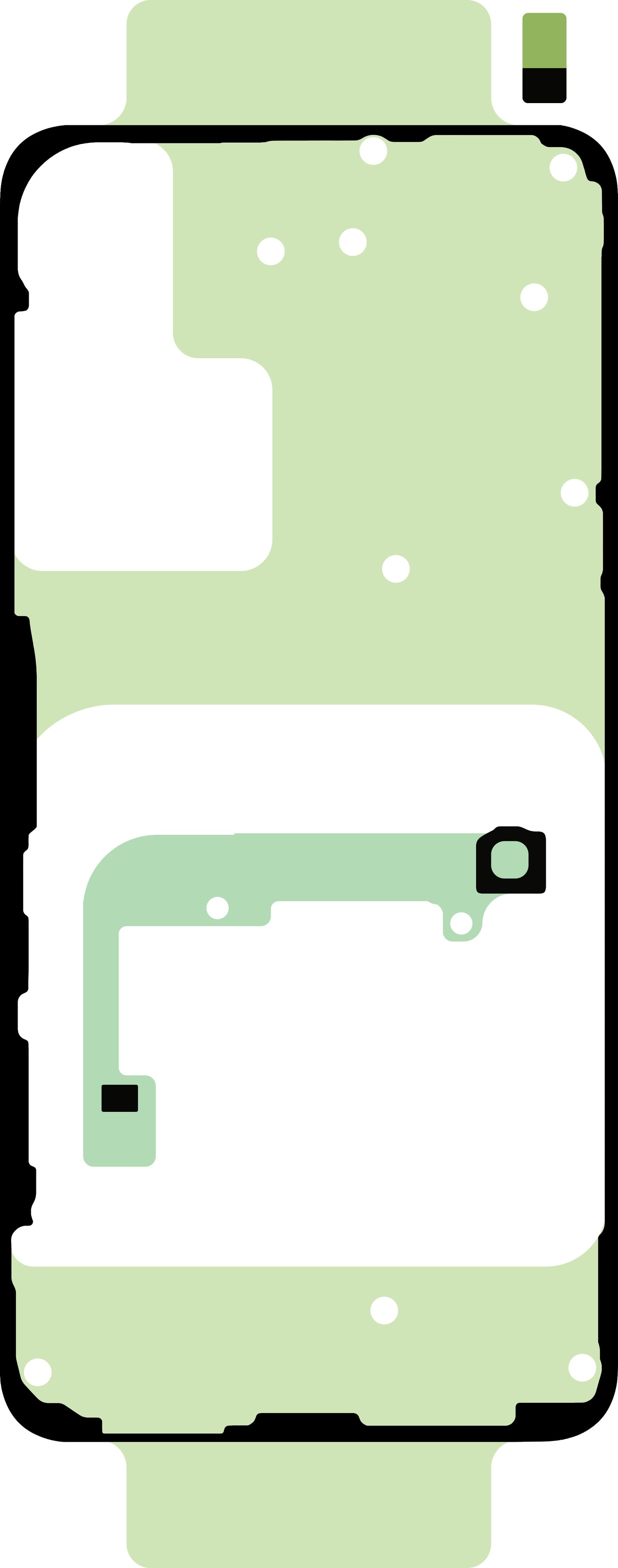 Κιτ Κόλλας Καπάκι Μπαταρίας Samsung Galaxy S24 S921, Service Pack GH82-33293A