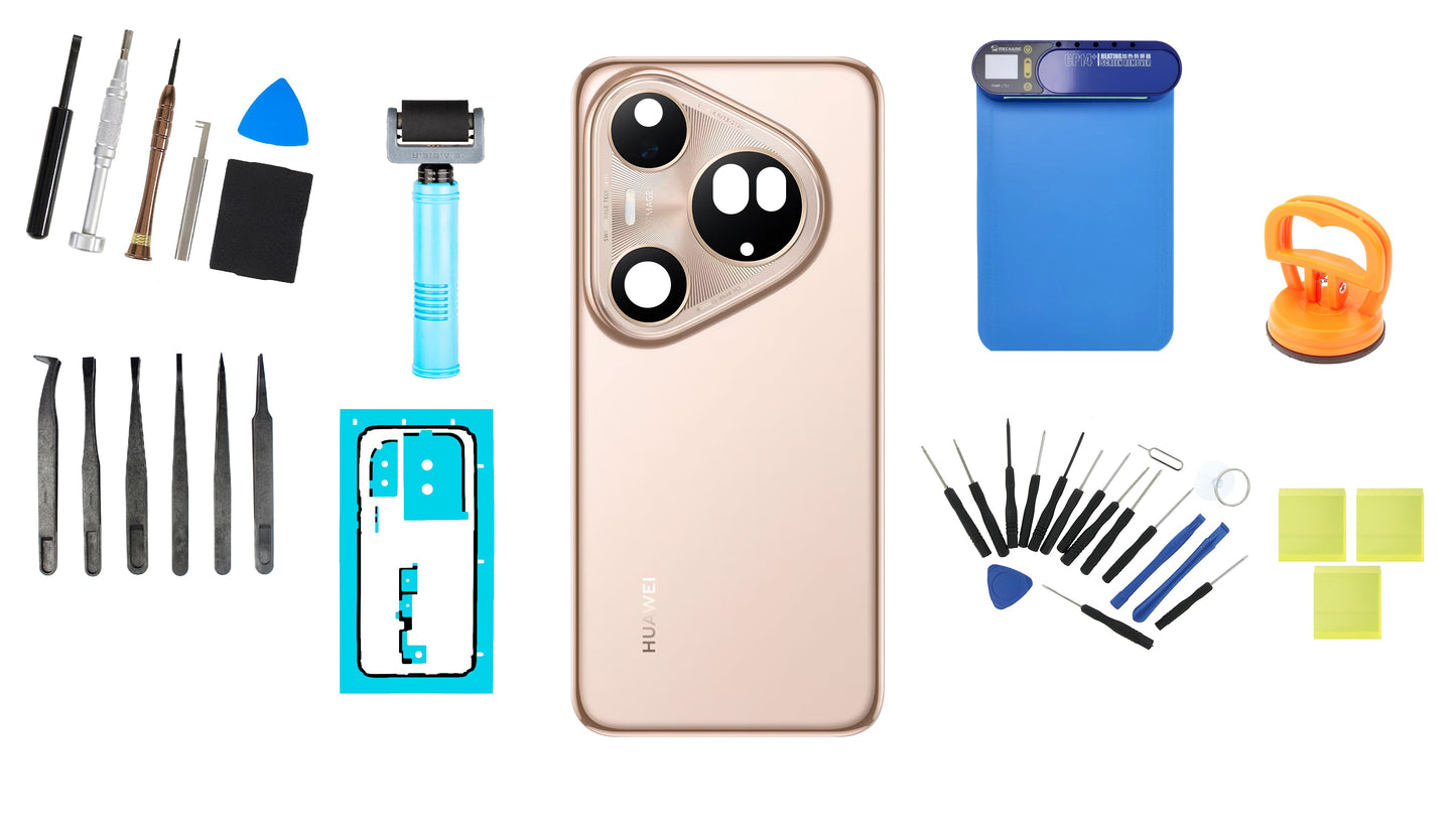 Huawei Pura 80 Ultra Prestige Gold Battery Cover Kit Service Pack and Dedicated Service Tools