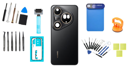 Huawei Pura 80 Ultra Golden Black Battery Cover Kit Service Pack and Dedicated Service Tools