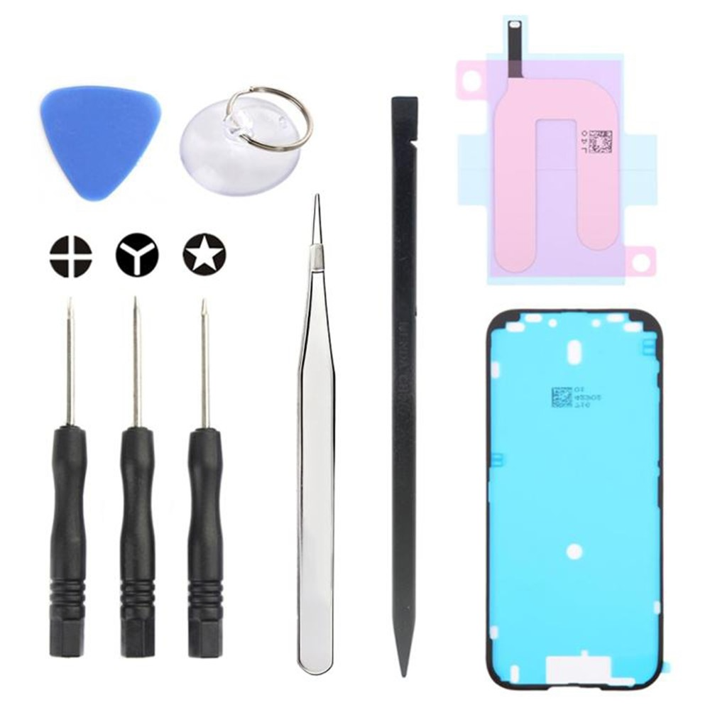 Jiafa JF-8162 Repair Kit for Apple iPhone 17 Battery Replacement, 9in1