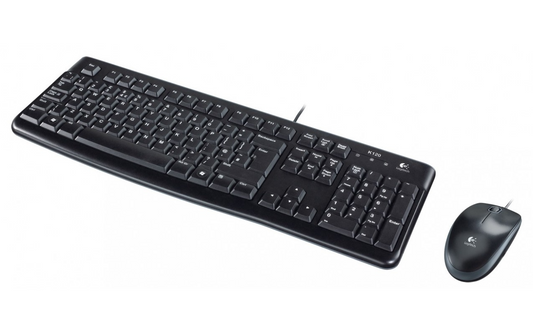 Σετ Πληκτρολόγιο Ποντίκι Ενσύρματο USB Logitech MK120, Μαύρο