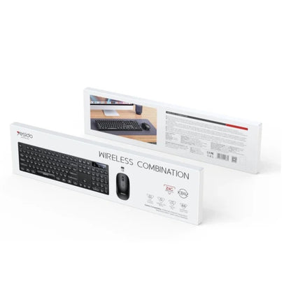 Yesido KB42 Wireless Keyboard and Mouse Kit, Black