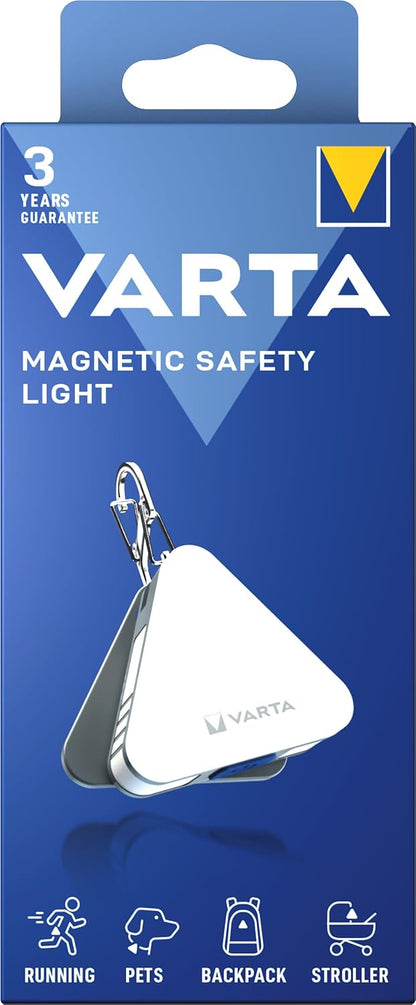 Λάμπα Led Μπρελόκ Varta Magnetic Safety Light, 25lm, Ασημί