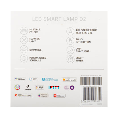 Λάμπα Led Φώτα Νυχτός Yeelight D2 από Razer, Wi-Fi, 5W, 1700K - 6500K, 240lm, RGB, Λευκή, Ανακατασκευασμένη YLCT01YL