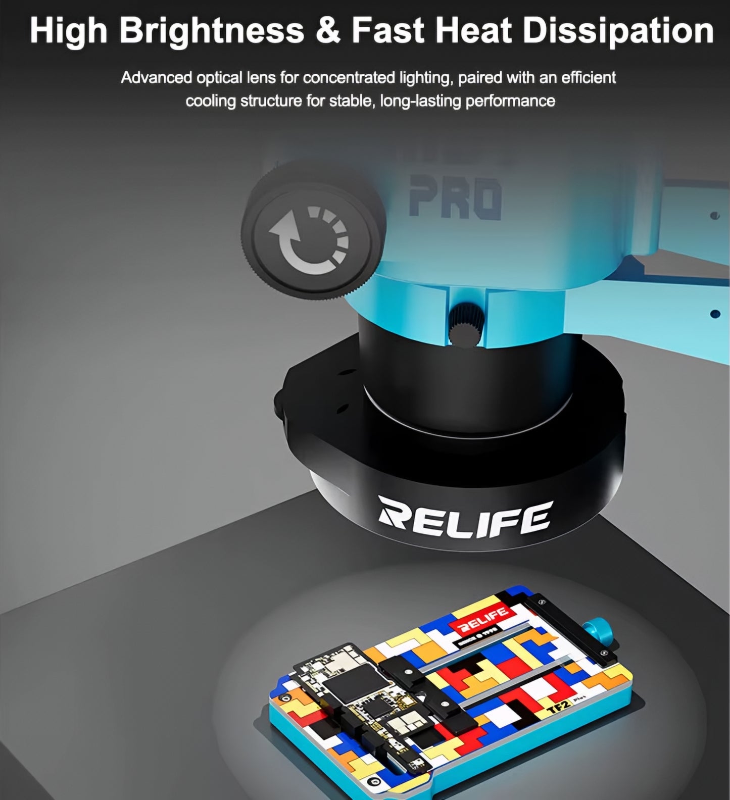 Λάμπα Relife RL-033E για Μικροσκόπιο, Μαύρη