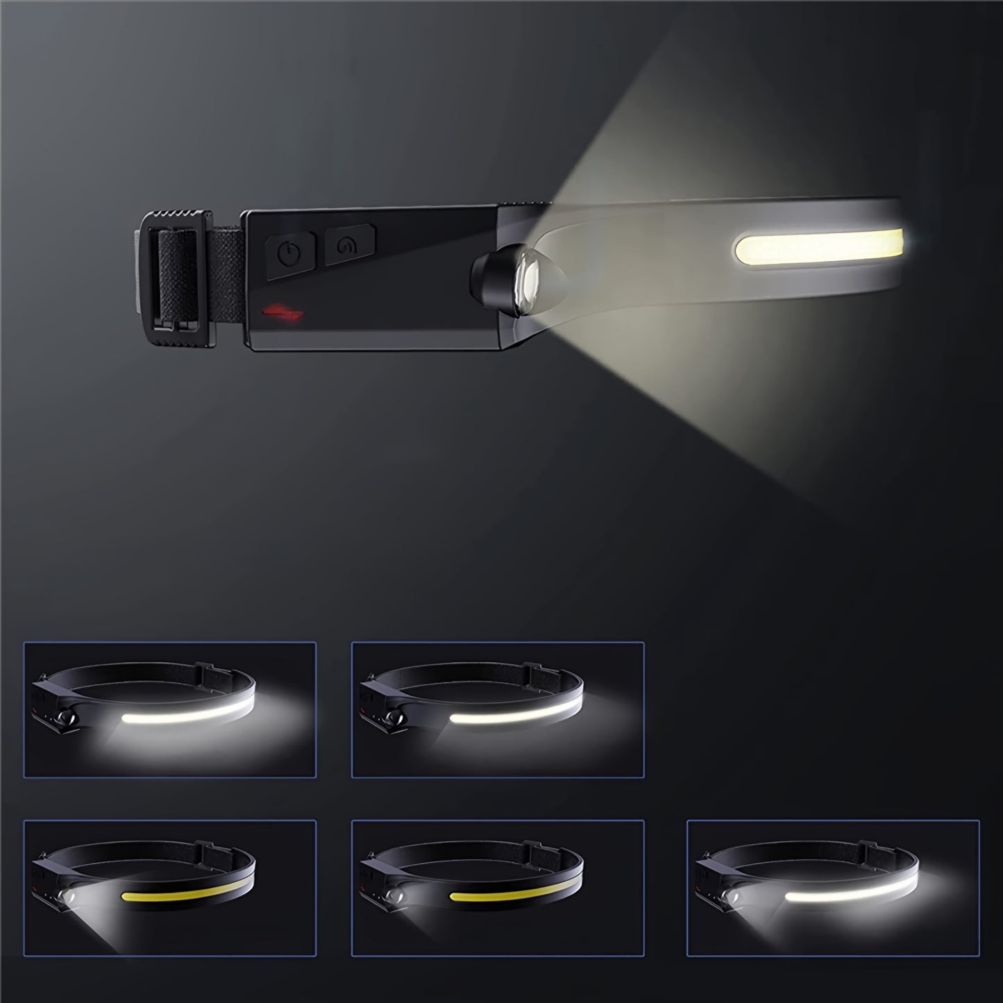 Φακός Κεφαλής LED WZK WLC-1200, 350lm, IPX4