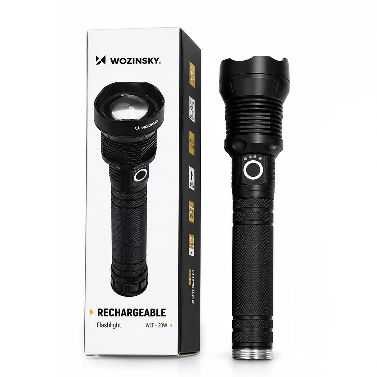LED Flashlight WZK WLT-20W, 2000lm, IP65