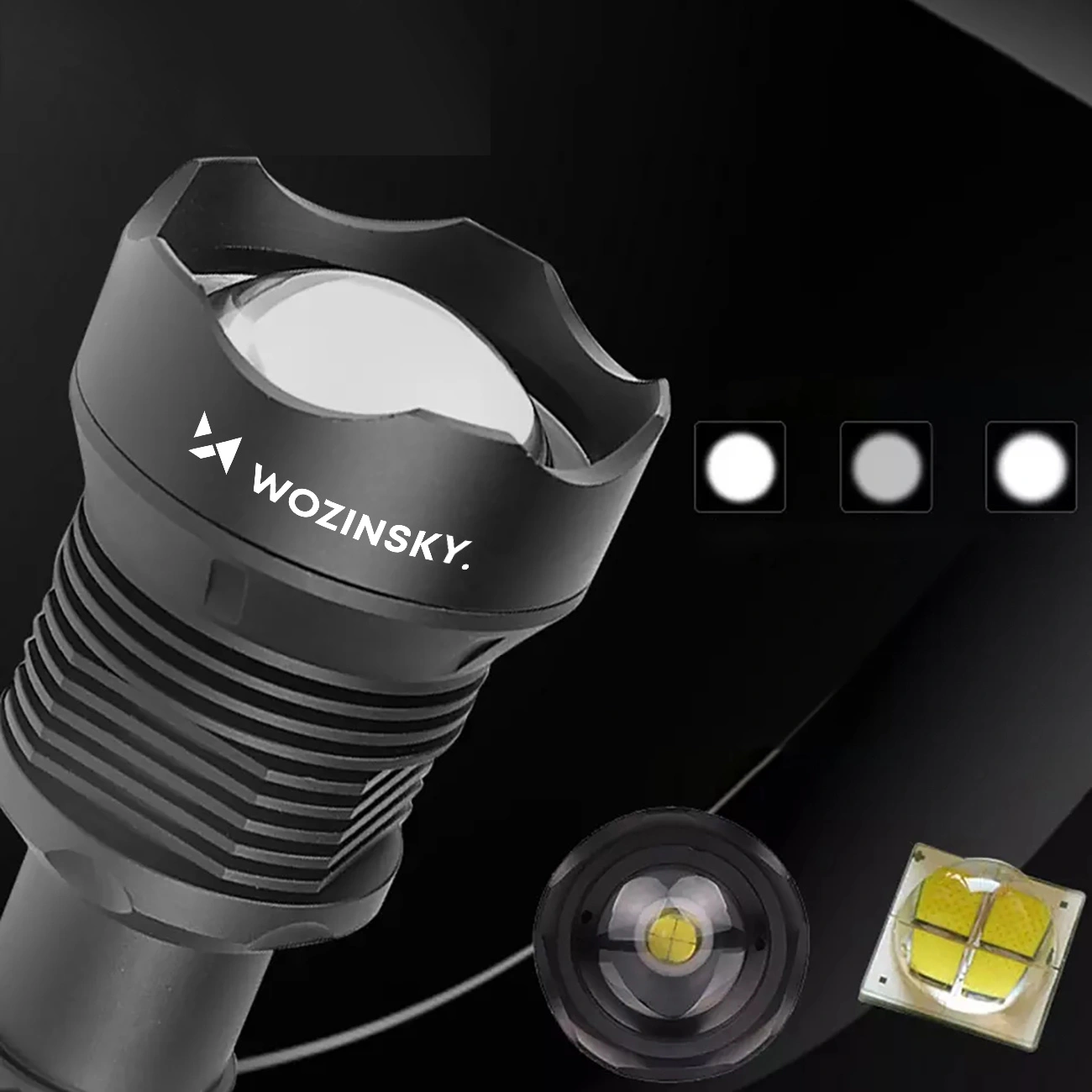 LED Flashlight WZK WLT-20W, 2000lm, IP65