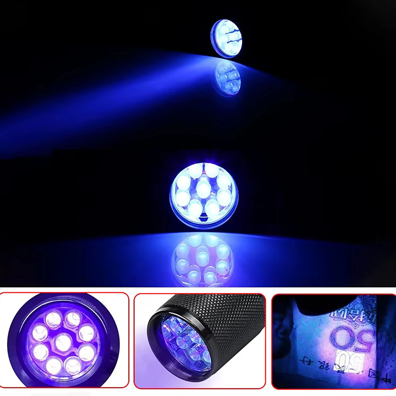 Φακός UV LED WZK WLD-9L, IP65