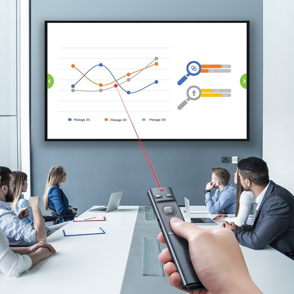 Presenter Wireless Baseus Orange Dot, Γκρι ACFYB-B0G