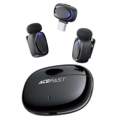 Lavaliera Acefast R2, USB-C, Σετ 2 τεμάχια, Μαύρη