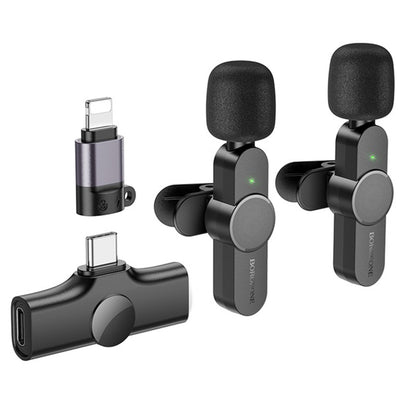 Λαβαλιέρα Borofone BFK12 Trophy, USB-C / Lightning, Σετ 2 τεμαχίων, Μαύρο