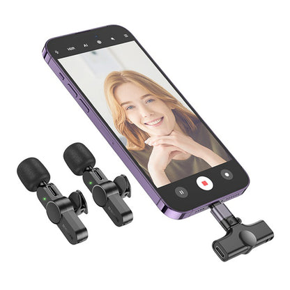 Λαβαλιέρα Borofone BFK12 Trophy, USB-C / Lightning, Σετ 2 τεμαχίων, Μαύρο
