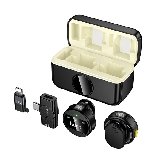 Lavaliera HOCO L22, USB-C / Lightning, Σετ 2 τεμαχίων, Μαύρη