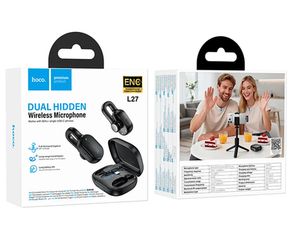 HOCO L27 Lavalier, USB-C, Set of 2, Black