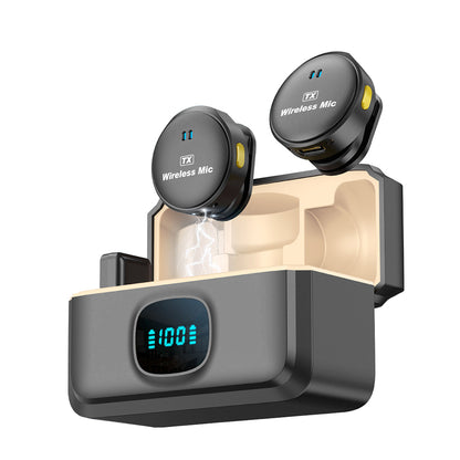 Lavaliera Techsuit LW5, USB-C, Σετ 2 τεμαχίων, Μαύρη