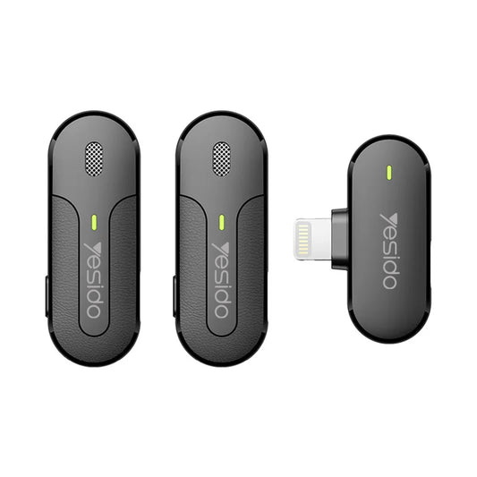 Lavaliera Yesido KR16, Lightning, Σετ 2 τεμαχίων, Μαύρη