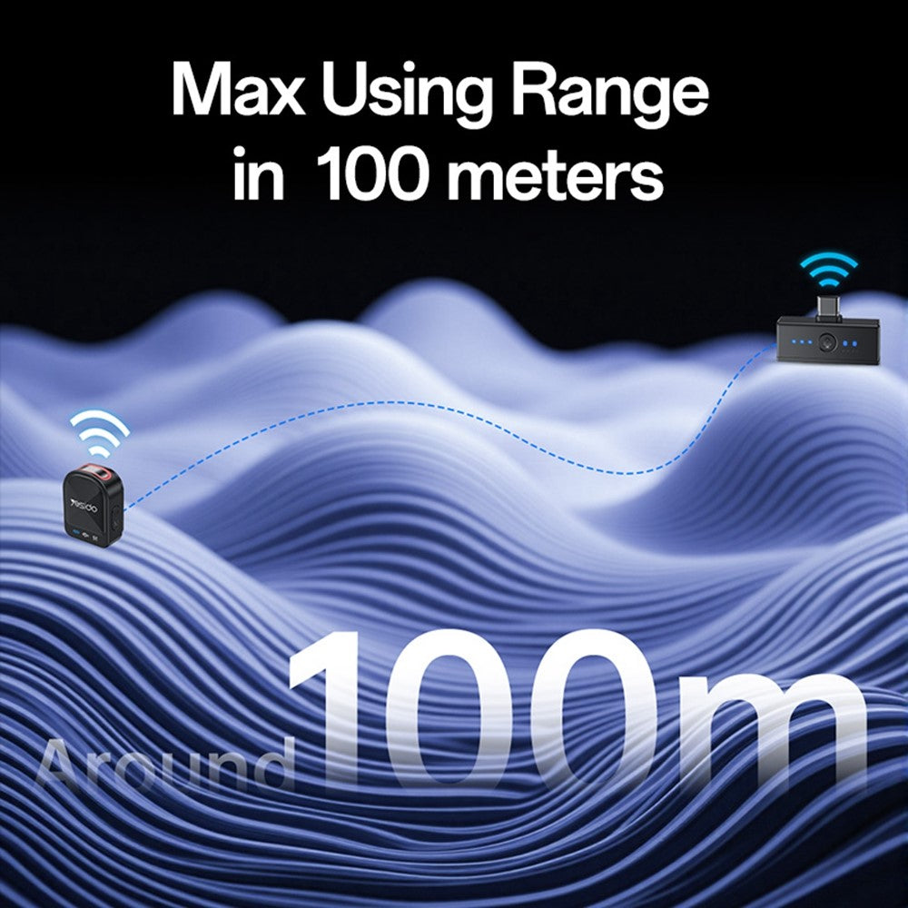 Λαβαλιέρα Yesido KR19, USB-C / Lightning, Σετ 2 τεμαχίων, Μαύρη