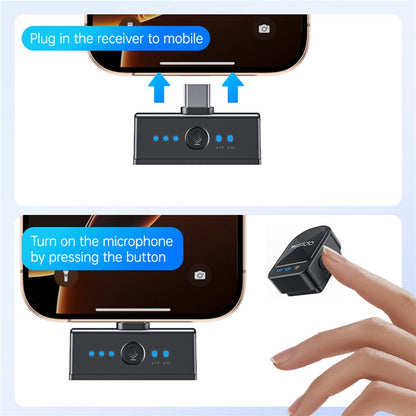 Λαβαλιέρα Yesido KR19, USB-C / Lightning, Σετ 2 τεμαχίων, Μαύρη