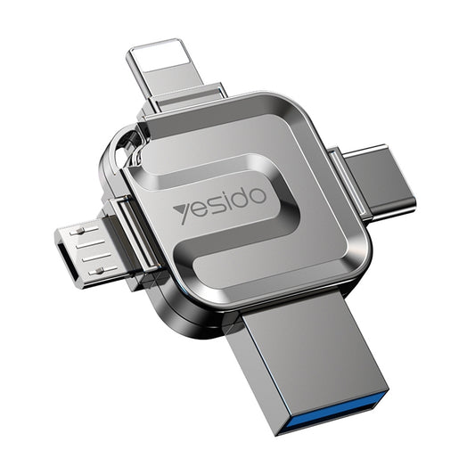 Εξωτερική Μνήμη USB-A 3.0 / Lightning / USB-C / microUSB Yesido FL15, 16Gb