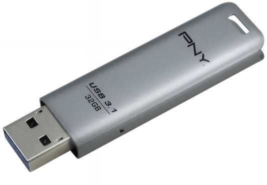 Εξωτερική Μνήμη USB-A 3.1 PNY Elite Steel, 32Gb FD32GESTEEL31G-EF