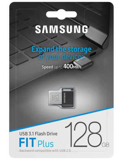 Εξωτερική Μνήμη USB-A 3.1 Samsung FIT Plus, 128Gb MUF-128AB/APC