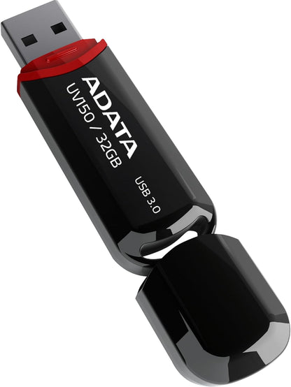 External USB-A 3.2 Memory Adata UV150, 32GB AUV150-32G-RBK