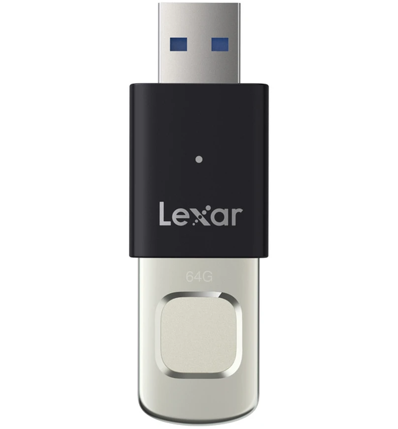 Εξωτερική Μνήμη USB-A 3.2 Lexar JumpDrive Fingerprint F35 Pro, 64Gb