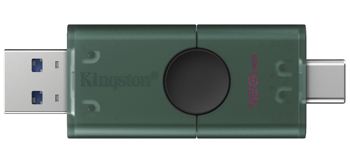 External Memory USB-A 3.2 / USB-C Kingston Duo, 128Gb DTDEG2/128GB