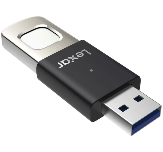 Εξωτερική Μνήμη USB-A 3.2 Lexar JumpDrive Fingerprint F35 Pro, 64Gb