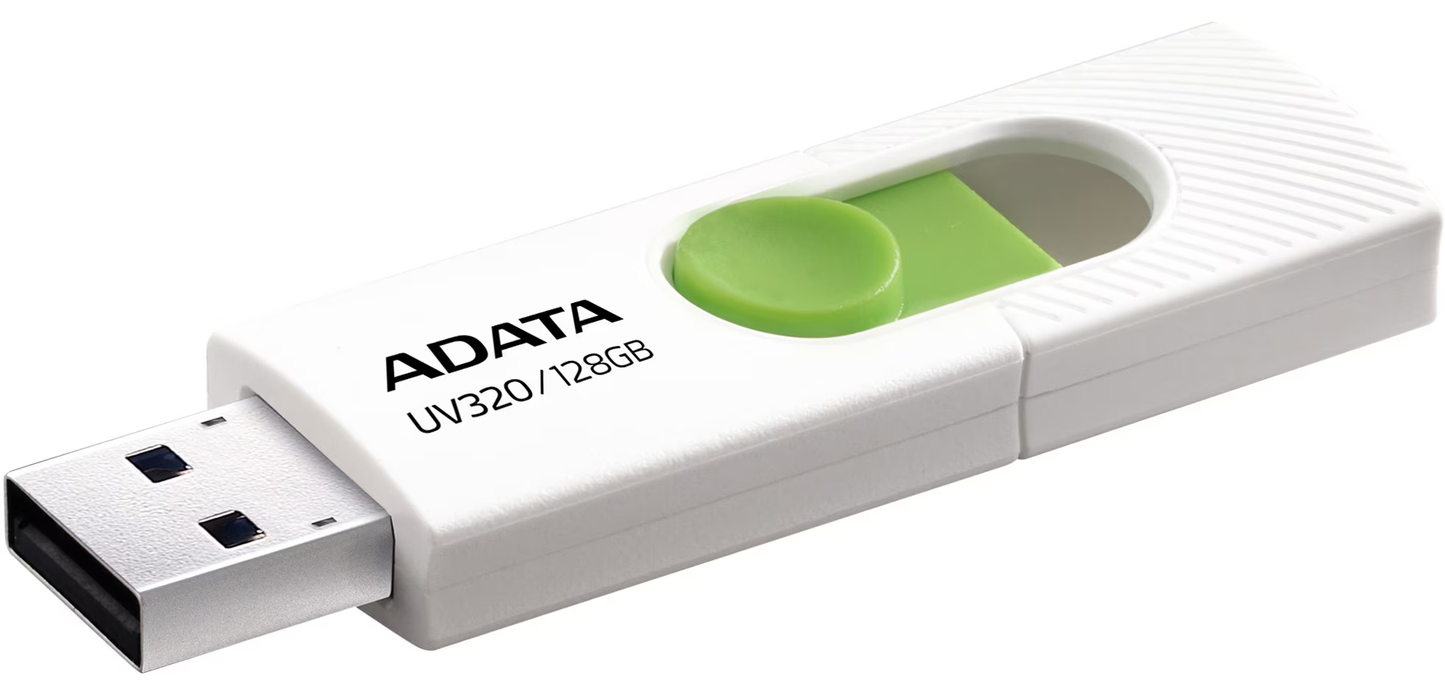 External Memory USB-A 3.2 Adata UV320, 128Gb AUV320-128G-RWHGN