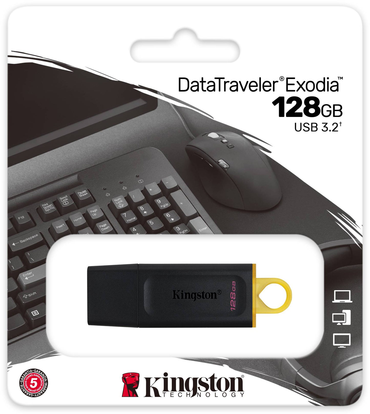 Εξωτερική Μνήμη USB-A 3.2 Kingston DT Exodia, 128Gb DTX/128GB