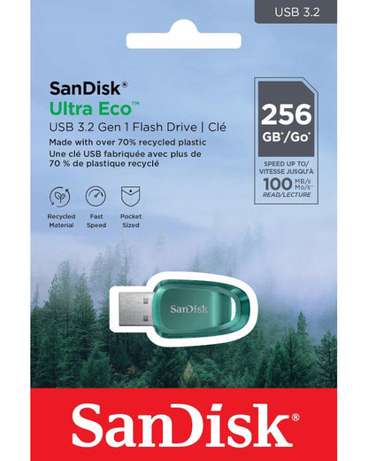 Εξωτερική Μνήμη USB-A 3.2 SanDisk Ultra Eco, 256Gb SDCZ96-256G-G46