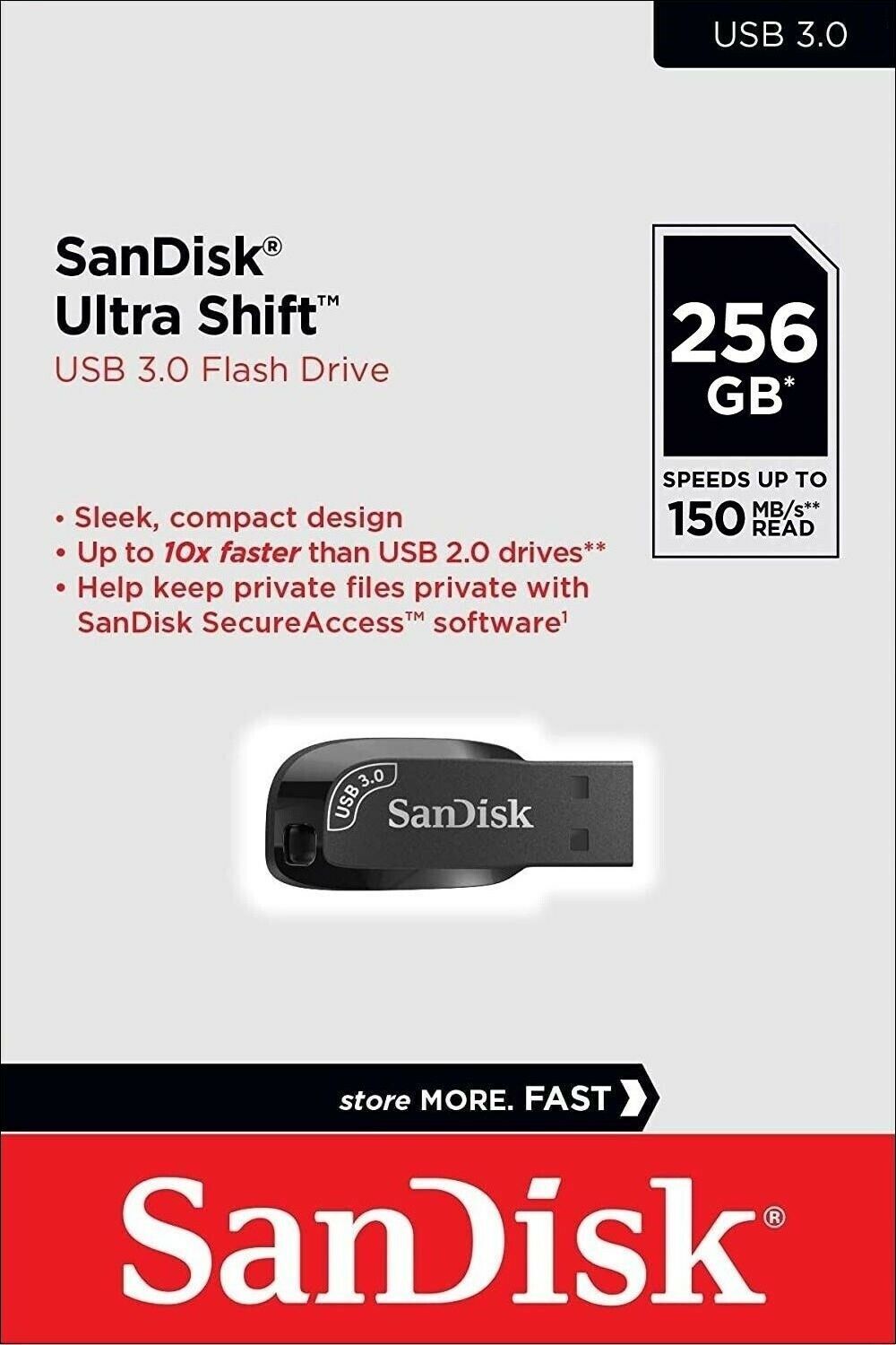 Εξωτερική Μνήμη USB-A 3.2 SanDisk Ultra Shift, 256Gb SDCZ410-256G-G46
